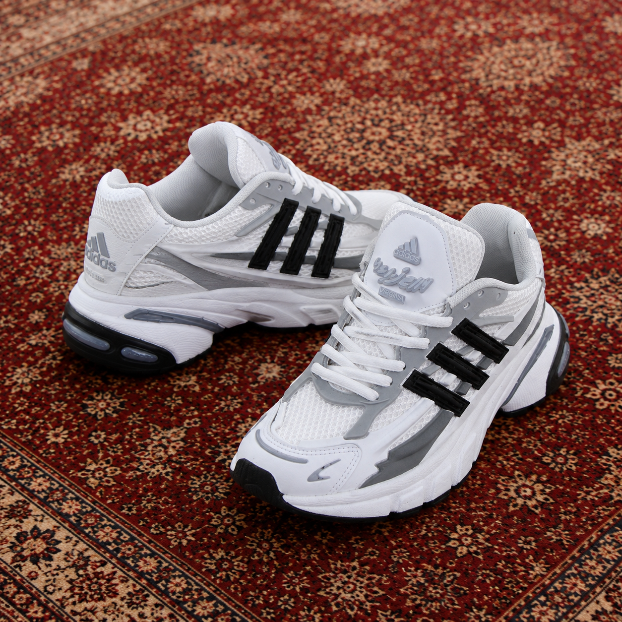 کتونی آدیداس Adidas زنانه سفید طوسی