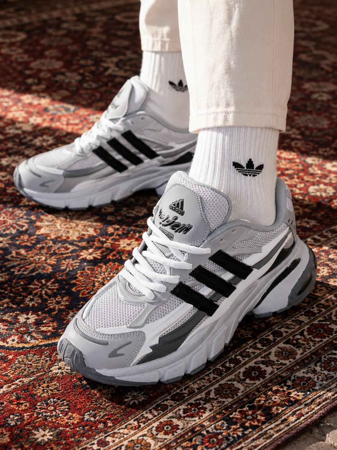 کتونی آدیداس Adidas زنانه طوسی مشکی