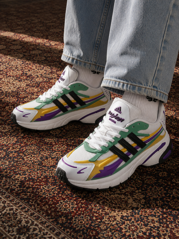 کتونی آدیداس جلی فیش Adidas Jolly fishمردانه سفید بنفش